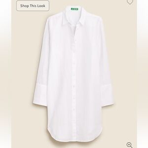 J crew Relaxed-fit beach shirt in linen-cotton blend